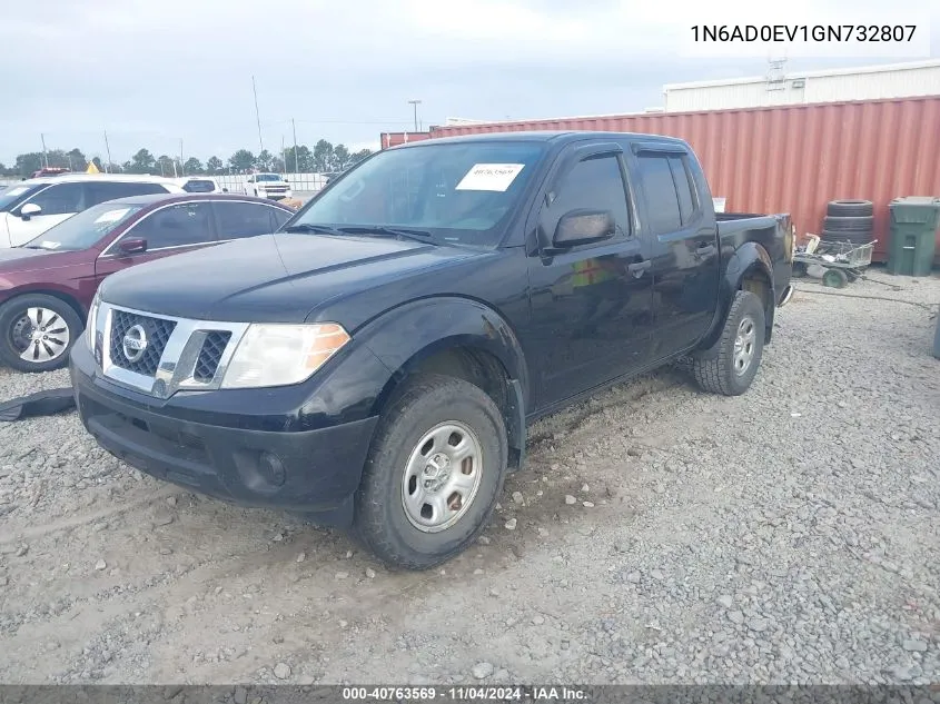 2016 Nissan Frontier S VIN: 1N6AD0EV1GN732807 Lot: 40763569