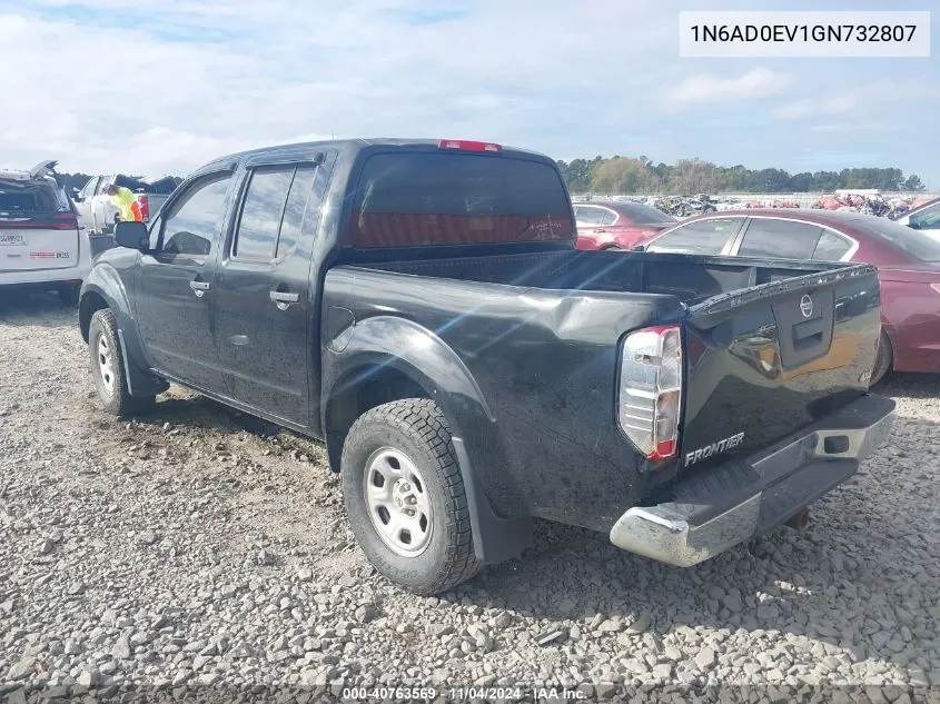 2016 Nissan Frontier S VIN: 1N6AD0EV1GN732807 Lot: 40763569