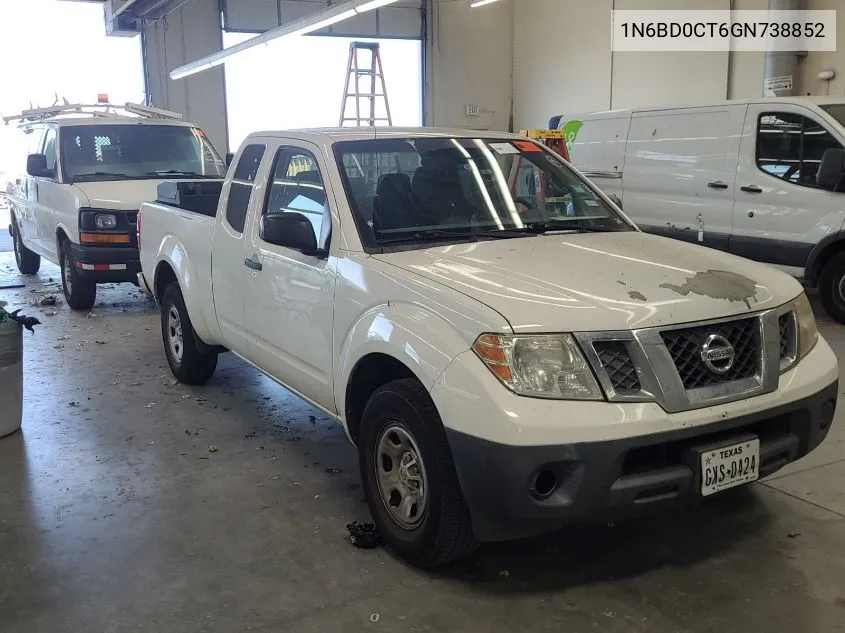 2016 Nissan Frontier S/Sv-I4 VIN: 1N6BD0CT6GN738852 Lot: 40792610