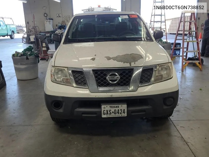 2016 Nissan Frontier S/Sv-I4 VIN: 1N6BD0CT6GN738852 Lot: 40792610