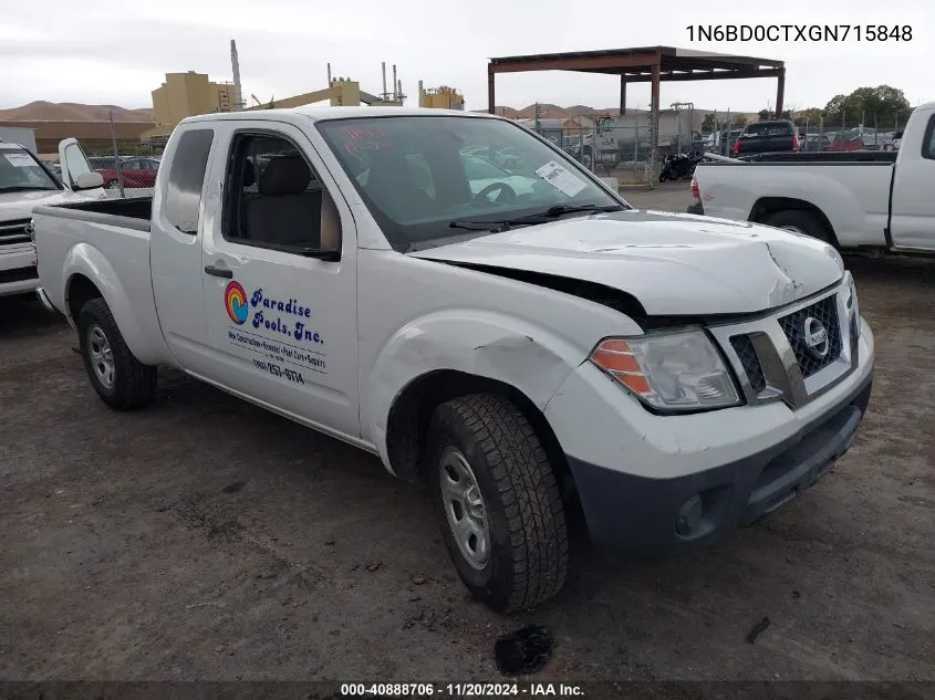 2016 Nissan Frontier S VIN: 1N6BD0CTXGN715848 Lot: 40888706