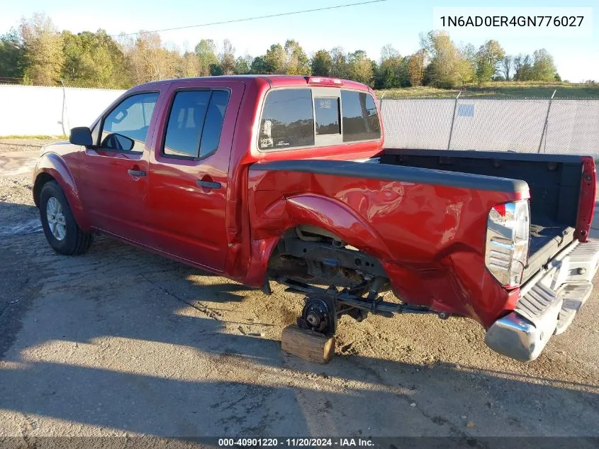 2016 Nissan Frontier Sv VIN: 1N6AD0ER4GN776027 Lot: 40901220