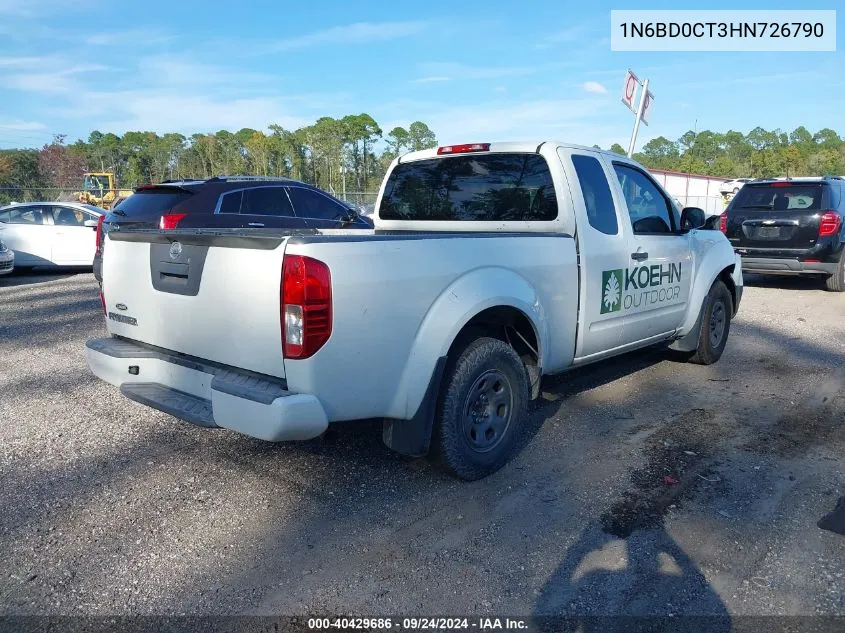 2017 Nissan Frontier S VIN: 1N6BD0CT3HN726790 Lot: 40429686