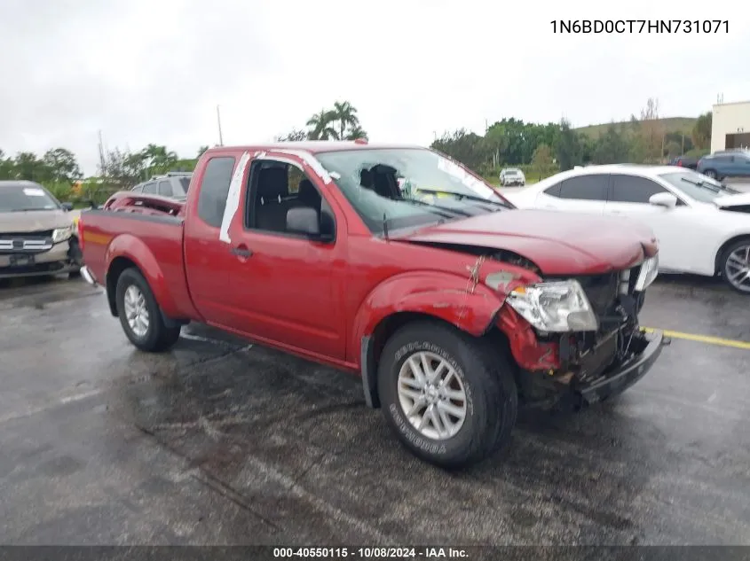 2017 Nissan Frontier Sv-I4 VIN: 1N6BD0CT7HN731071 Lot: 40550115