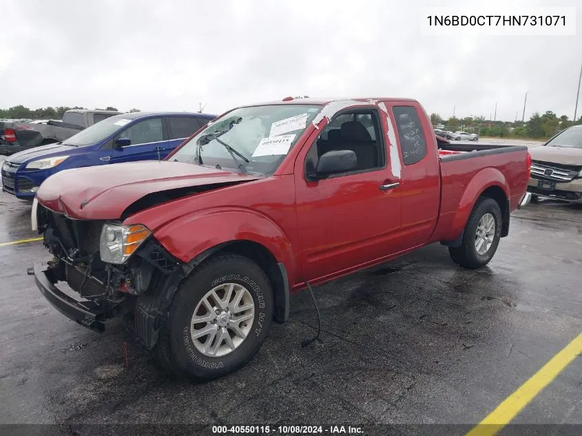 2017 Nissan Frontier Sv-I4 VIN: 1N6BD0CT7HN731071 Lot: 40550115