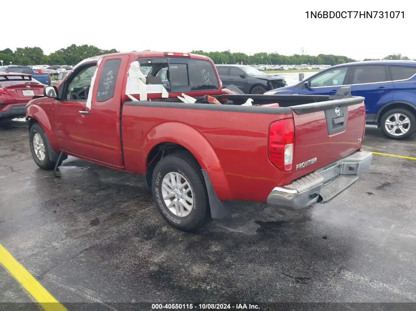 2017 Nissan Frontier Sv-I4 VIN: 1N6BD0CT7HN731071 Lot: 40550115