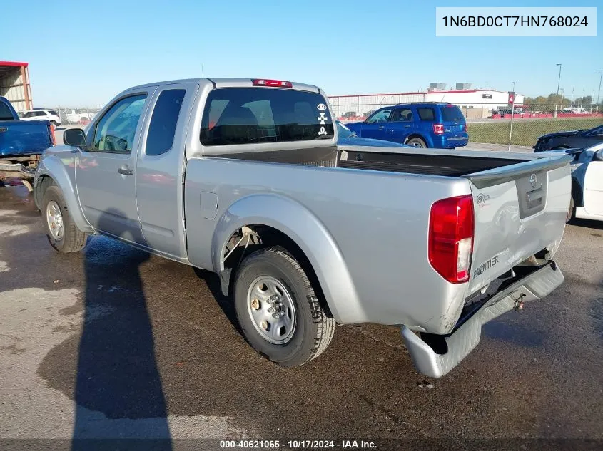 2017 Nissan Frontier S VIN: 1N6BD0CT7HN768024 Lot: 40621065