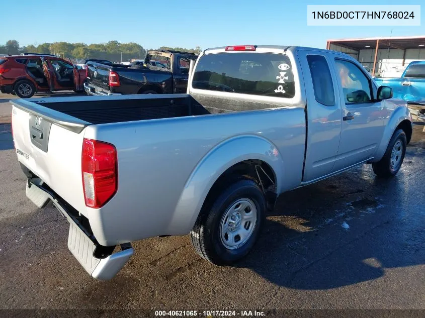 2017 Nissan Frontier S VIN: 1N6BD0CT7HN768024 Lot: 40621065