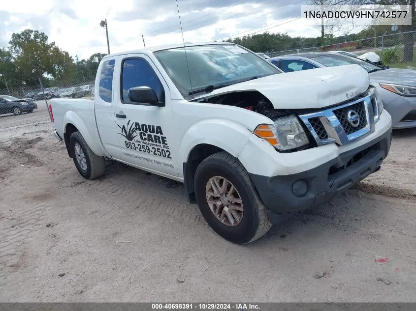 2017 Nissan Frontier Sv VIN: 1N6AD0CW9HN742577 Lot: 40698391