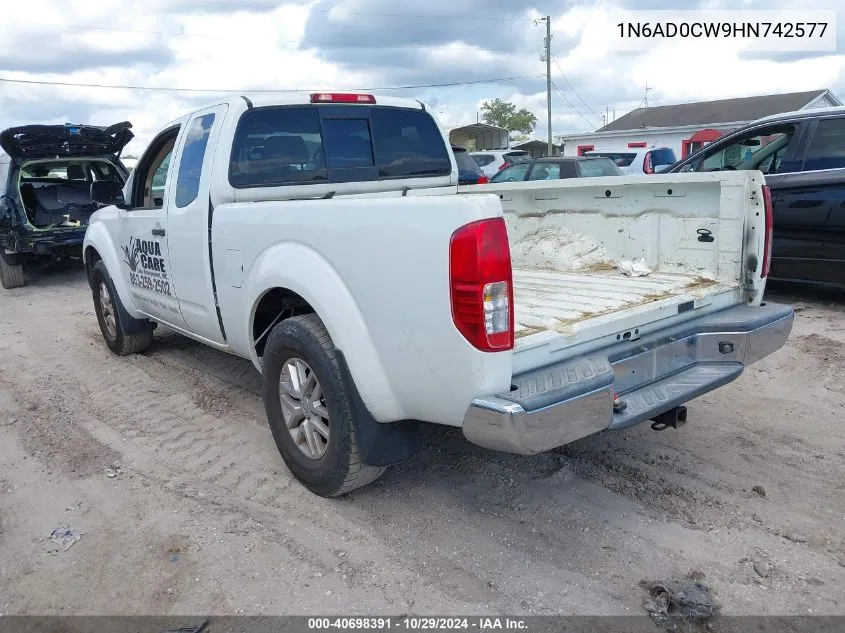 2017 Nissan Frontier Sv VIN: 1N6AD0CW9HN742577 Lot: 40698391