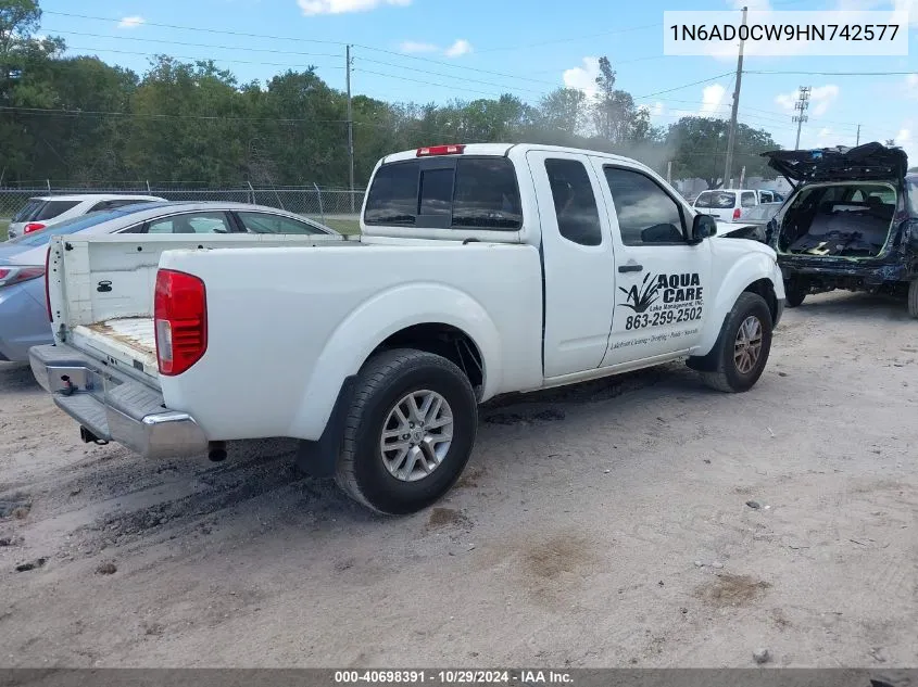 2017 Nissan Frontier Sv VIN: 1N6AD0CW9HN742577 Lot: 40698391