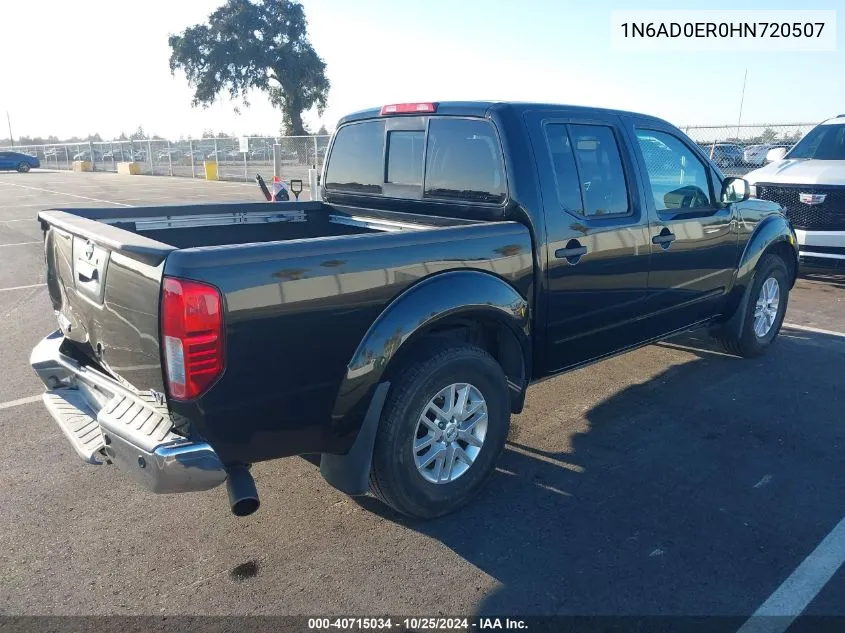 2017 Nissan Frontier Sv VIN: 1N6AD0ER0HN720507 Lot: 40715034