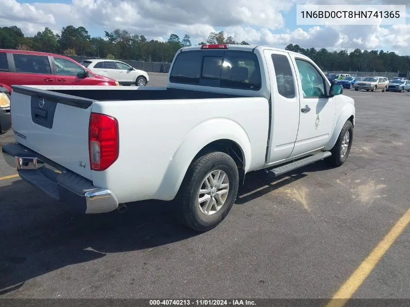 2017 Nissan Frontier Sv-I4 VIN: 1N6BD0CT8HN741365 Lot: 40740213