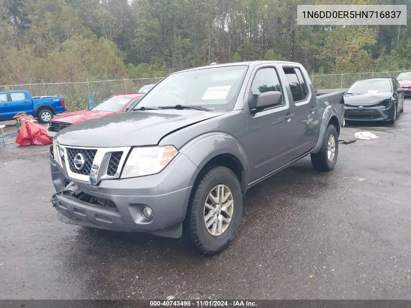 2017 Nissan Frontier Sv VIN: 1N6DD0ER5HN716837 Lot: 40743498