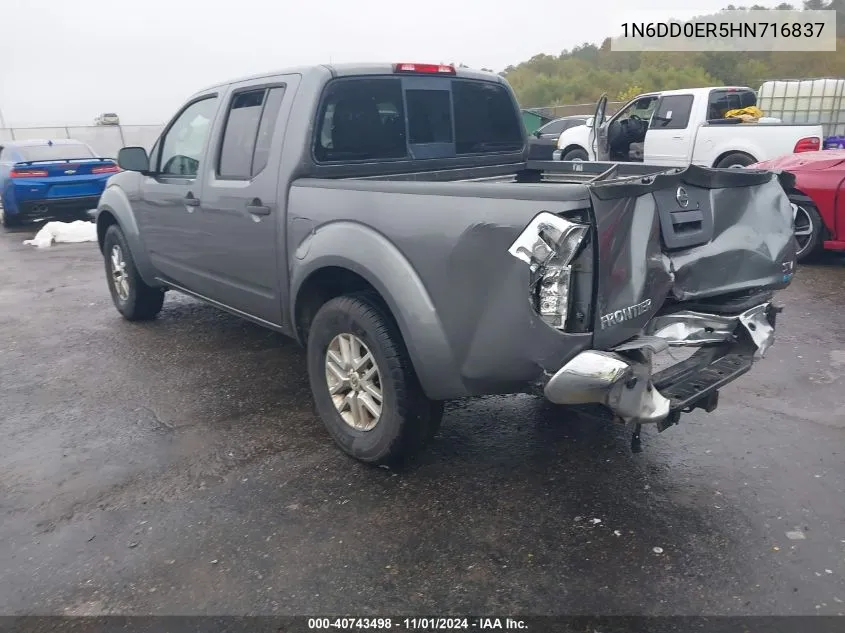 2017 Nissan Frontier Sv VIN: 1N6DD0ER5HN716837 Lot: 40743498