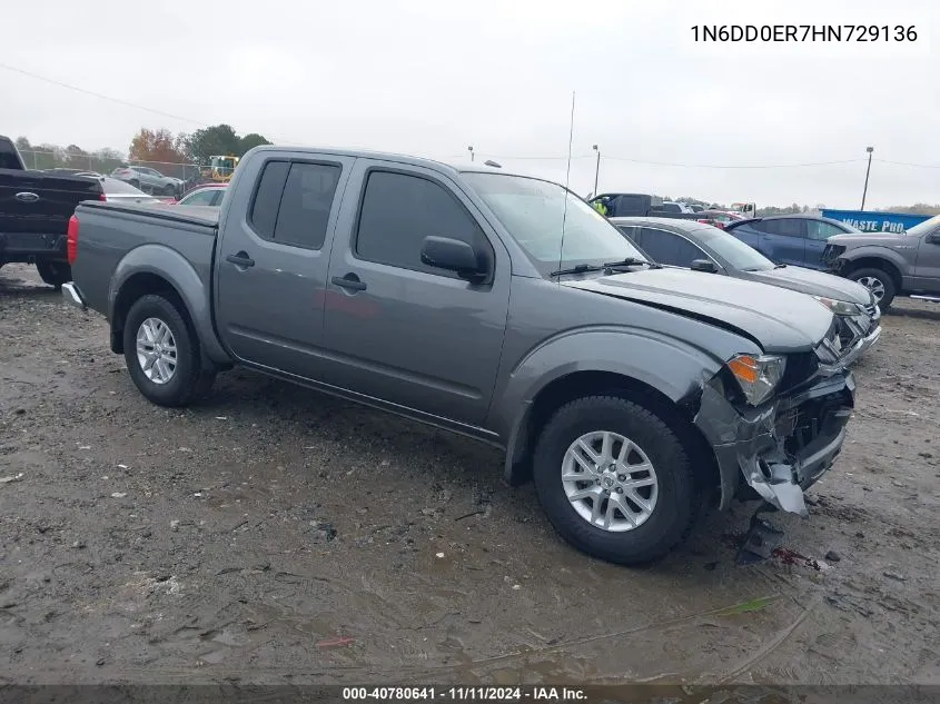 2017 Nissan Frontier S/Sv/Sl/Pro-4X VIN: 1N6DD0ER7HN729136 Lot: 40780641