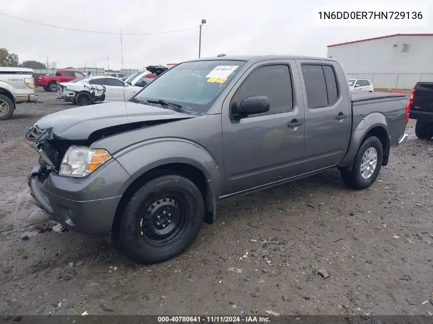 2017 Nissan Frontier S/Sv/Sl/Pro-4X VIN: 1N6DD0ER7HN729136 Lot: 40780641