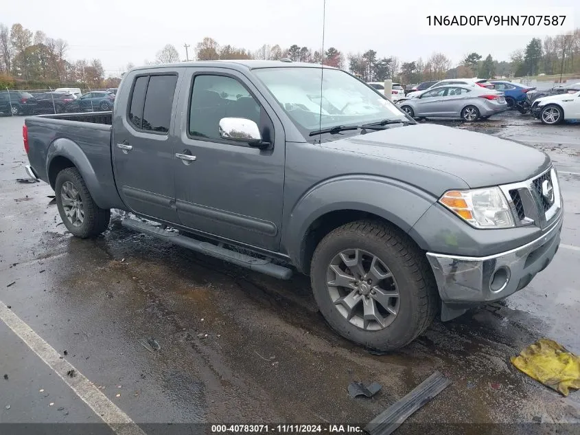 2017 Nissan Frontier Sl VIN: 1N6AD0FV9HN707587 Lot: 40783071