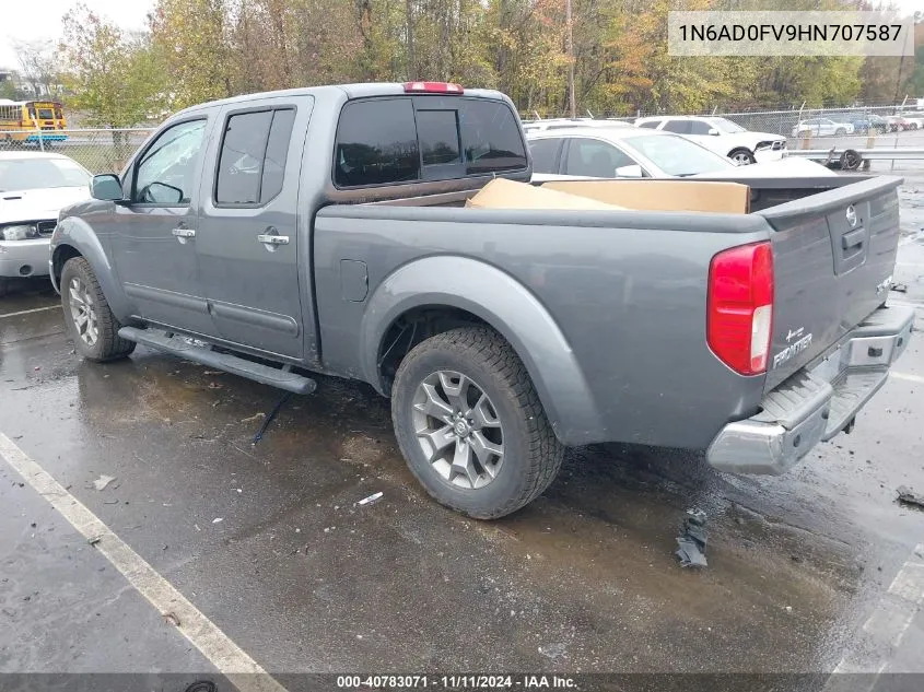 2017 Nissan Frontier Sl VIN: 1N6AD0FV9HN707587 Lot: 40783071