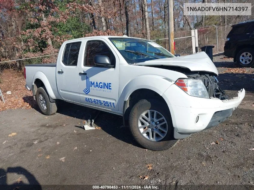 2017 Nissan Frontier Sv/Sl VIN: 1N6AD0FV6HN714397 Lot: 40798453