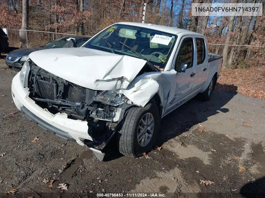 2017 Nissan Frontier Sv/Sl VIN: 1N6AD0FV6HN714397 Lot: 40798453