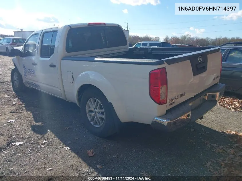 2017 Nissan Frontier Sv/Sl VIN: 1N6AD0FV6HN714397 Lot: 40798453