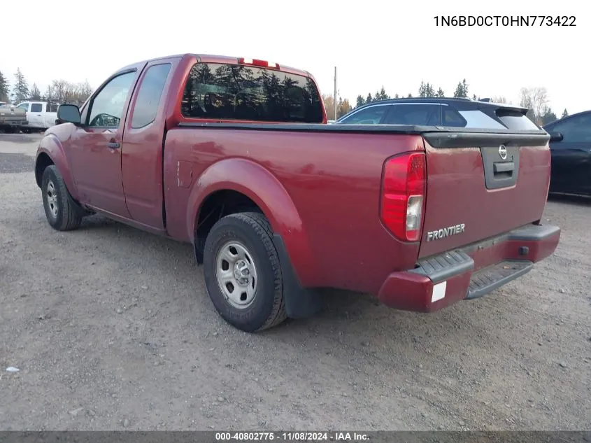 2017 Nissan Frontier S VIN: 1N6BD0CT0HN773422 Lot: 40802775