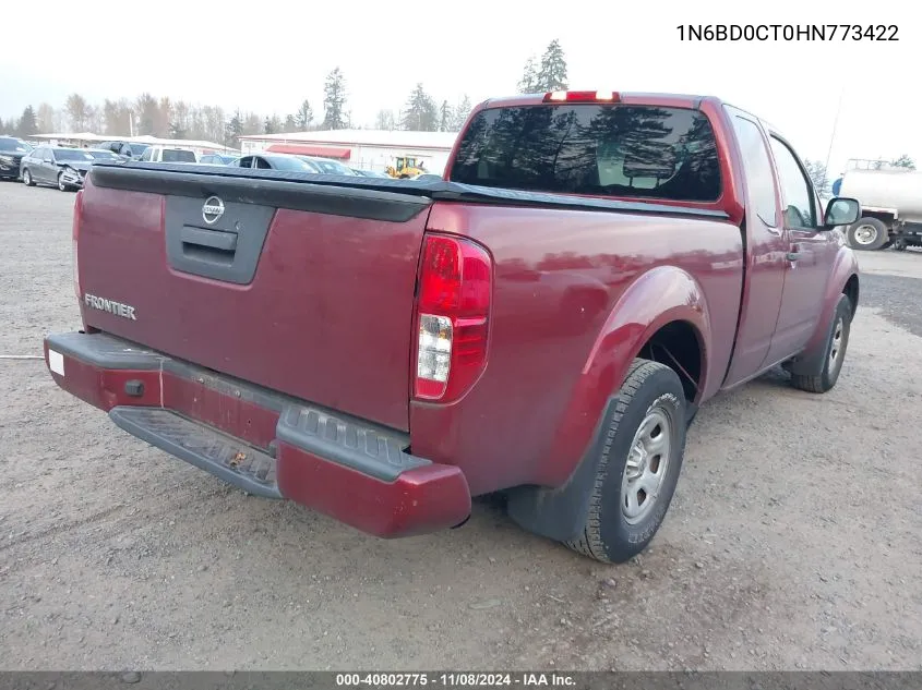 2017 Nissan Frontier S VIN: 1N6BD0CT0HN773422 Lot: 40802775