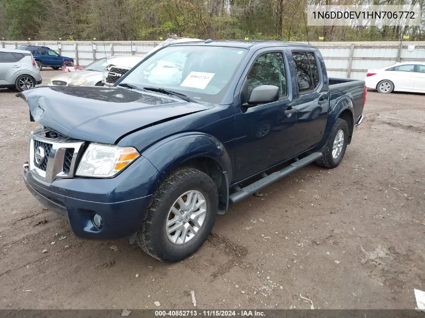 2017 Nissan Frontier Sv VIN: 1N6DD0EV1HN706772 Lot: 40852713