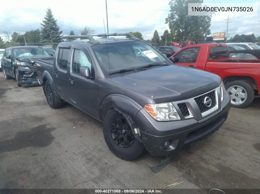 2018 Nissan Frontier Pro-4X/S/Sl/Sv VIN: 1N6AD0EV0JN735026 Lot: 40271568