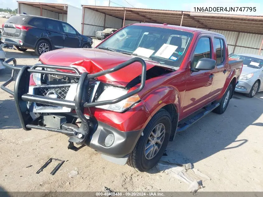 2018 Nissan Frontier Sv VIN: 1N6AD0ER4JN747795 Lot: 40400488