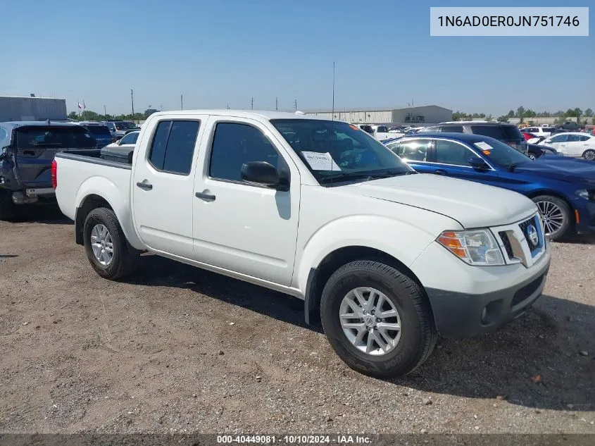 2018 Nissan Frontier S/Sv/Sl/Pro-4X VIN: 1N6AD0ER0JN751746 Lot: 40449081