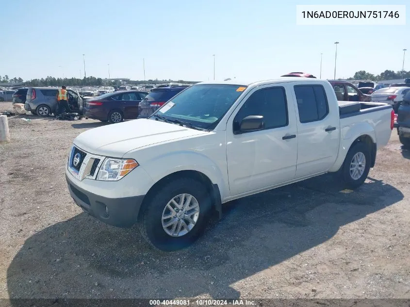 2018 Nissan Frontier S/Sv/Sl/Pro-4X VIN: 1N6AD0ER0JN751746 Lot: 40449081