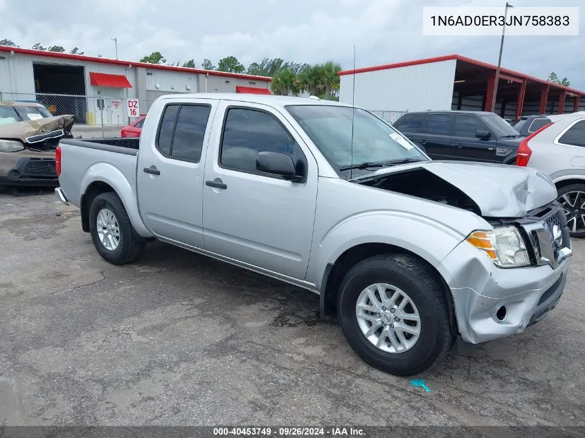 2018 Nissan Frontier Sv VIN: 1N6AD0ER3JN758383 Lot: 40453749