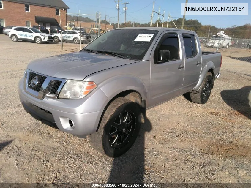 2018 Nissan Frontier S VIN: 1N6DD0ERXJN722154 Lot: 40683566