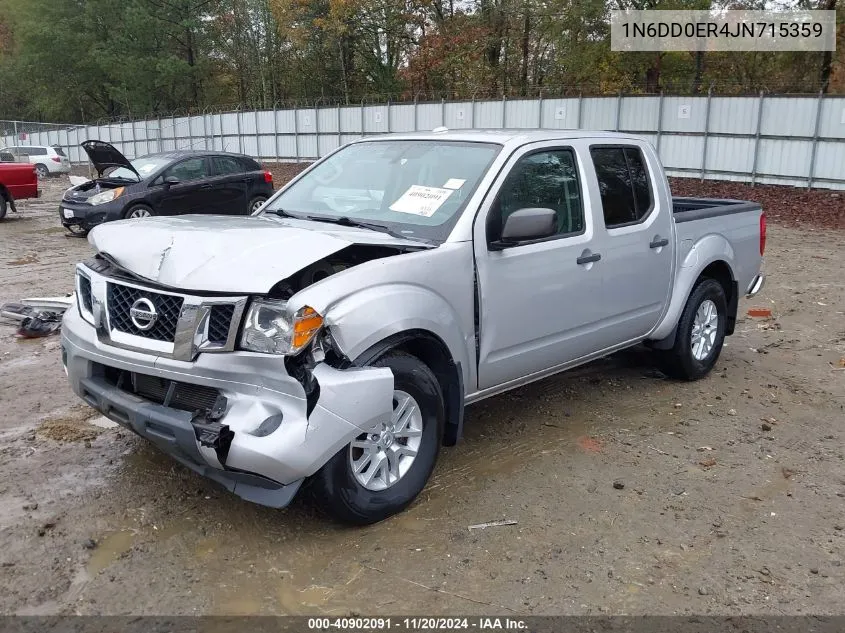 2018 Nissan Frontier Sv VIN: 1N6DD0ER4JN715359 Lot: 40902091