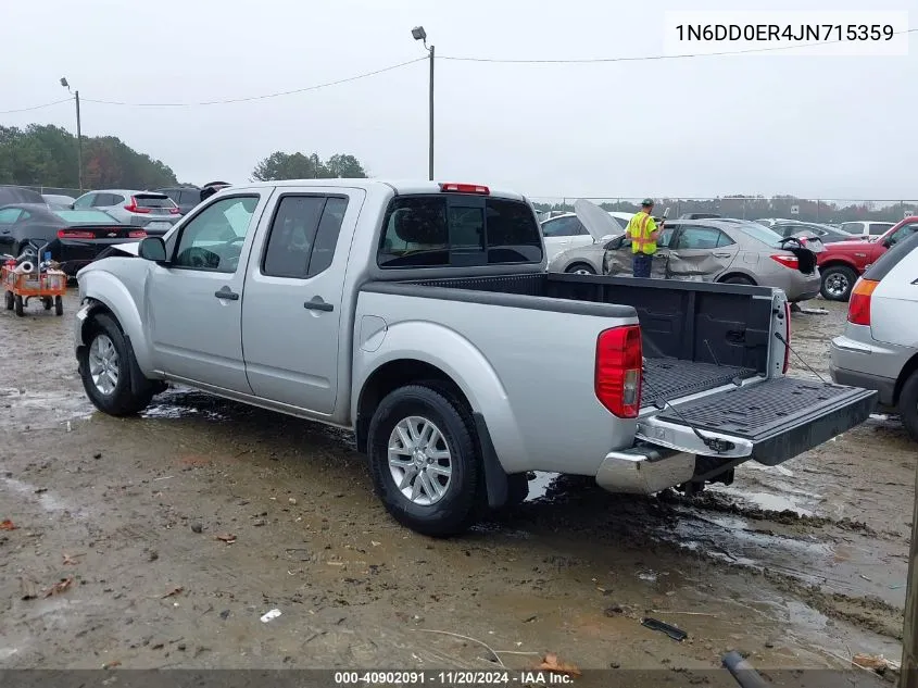 2018 Nissan Frontier Sv VIN: 1N6DD0ER4JN715359 Lot: 40902091