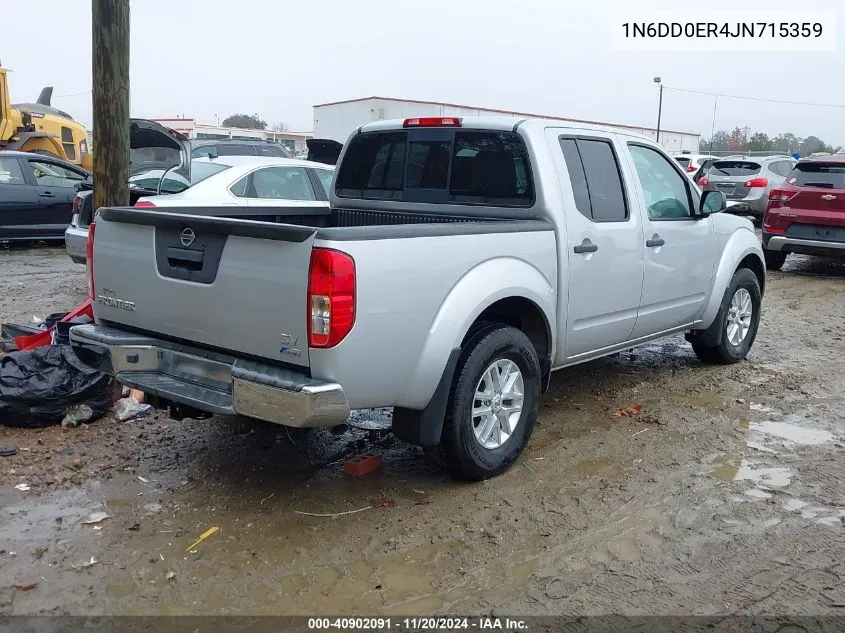 2018 Nissan Frontier Sv VIN: 1N6DD0ER4JN715359 Lot: 40902091