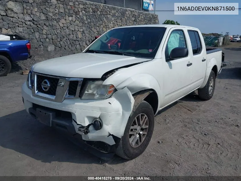 2019 Nissan Frontier Sv VIN: 1N6AD0EV0KN871500 Lot: 40415275