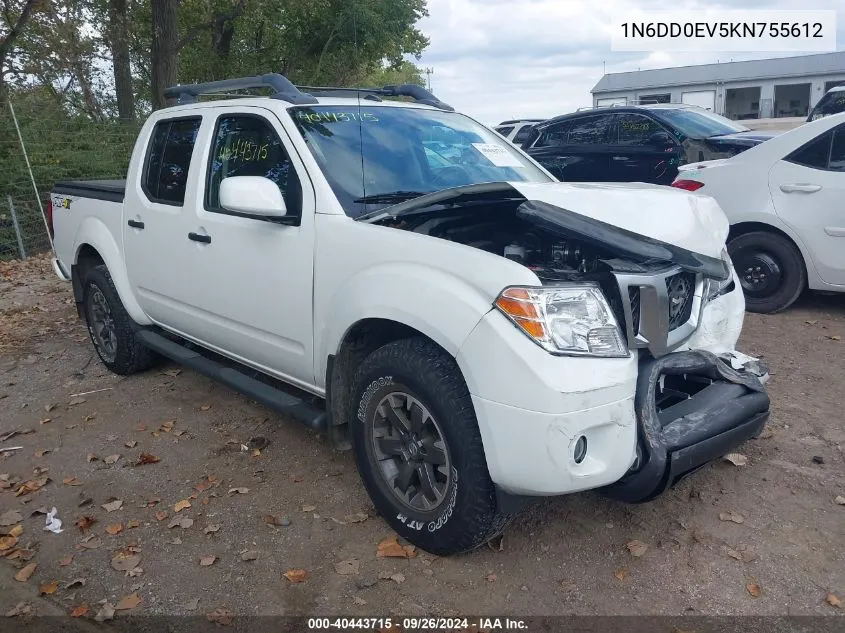 2019 Nissan Frontier Pro-4X VIN: 1N6DD0EV5KN755612 Lot: 40443715