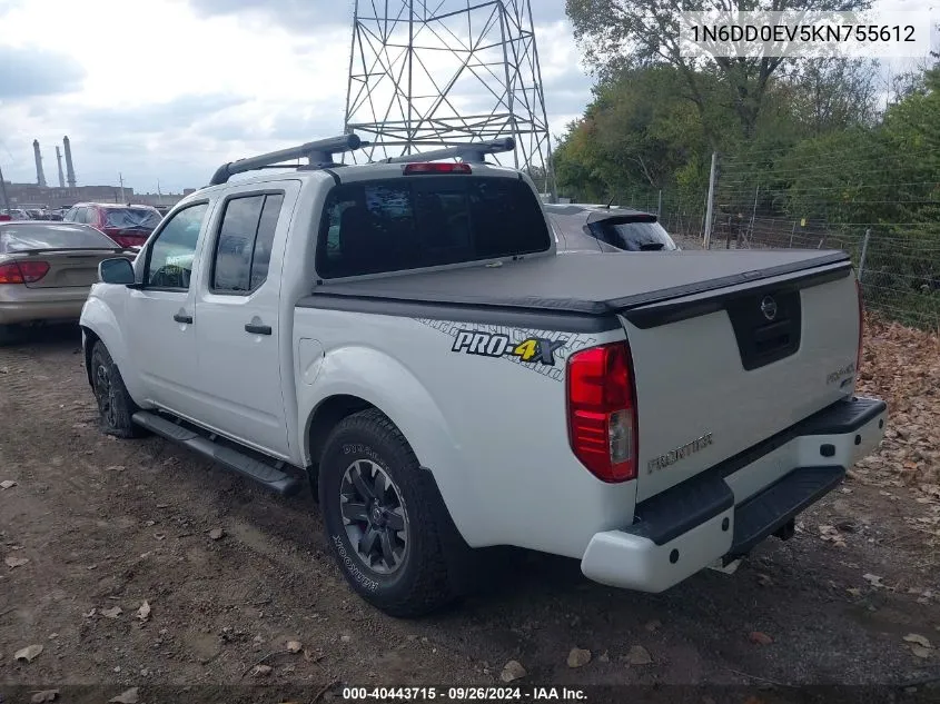 2019 Nissan Frontier Pro-4X VIN: 1N6DD0EV5KN755612 Lot: 40443715