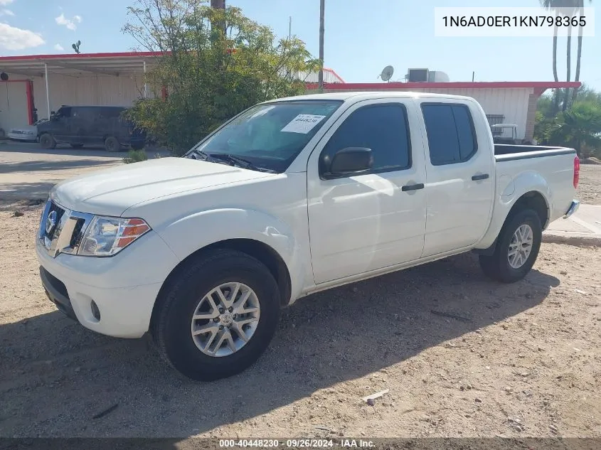 2019 Nissan Frontier Sv VIN: 1N6AD0ER1KN798365 Lot: 40448230