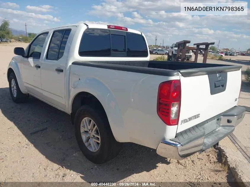 2019 Nissan Frontier Sv VIN: 1N6AD0ER1KN798365 Lot: 40448230