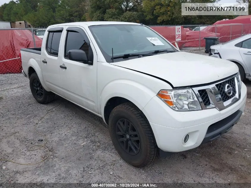 2019 Nissan Frontier Sv VIN: 1N6AD0ER7KN771199 Lot: 40700062