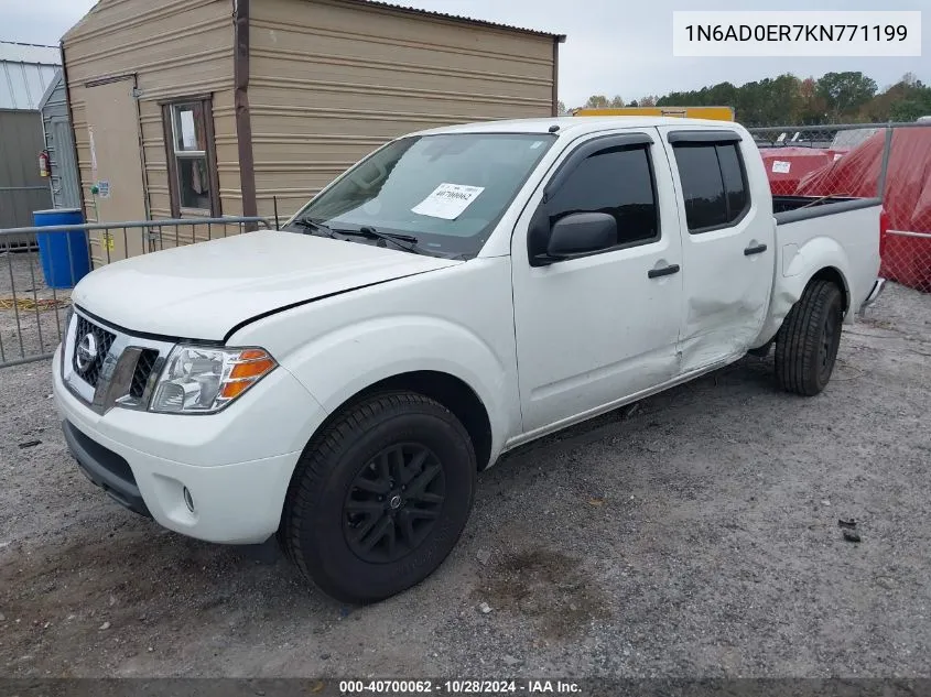 2019 Nissan Frontier Sv VIN: 1N6AD0ER7KN771199 Lot: 40700062