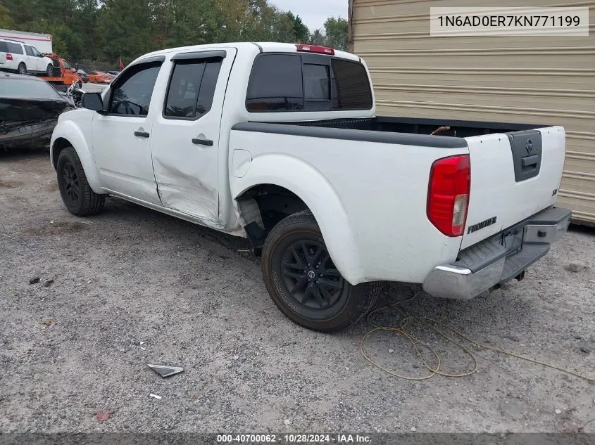 2019 Nissan Frontier Sv VIN: 1N6AD0ER7KN771199 Lot: 40700062