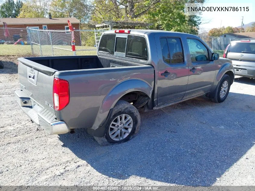 2019 Nissan Frontier Sv VIN: 1N6AD0EVXKN786115 Lot: 40702888