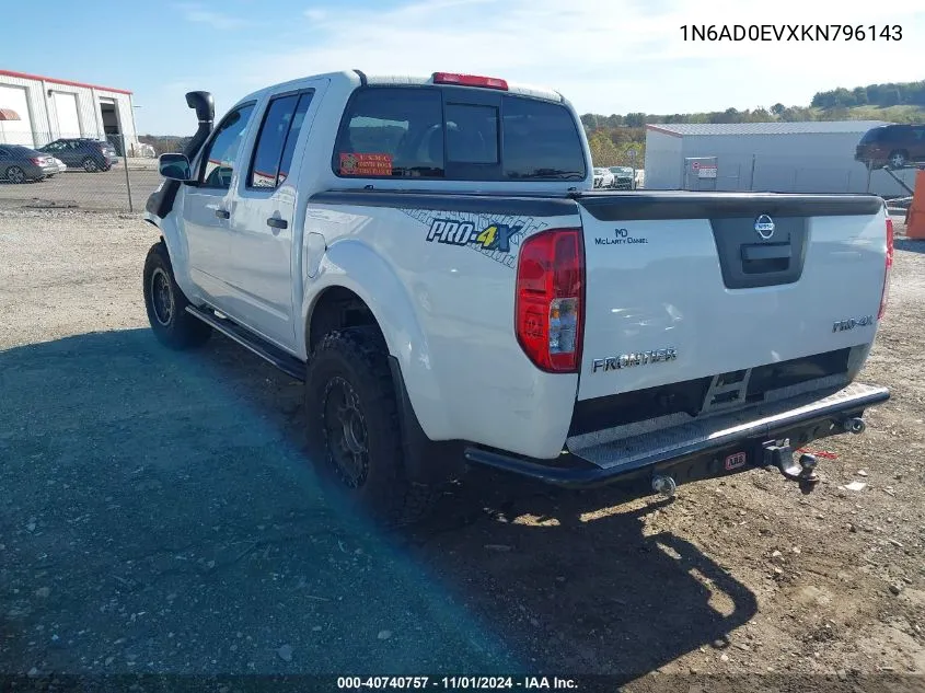 2019 Nissan Frontier Pro-4X VIN: 1N6AD0EVXKN796143 Lot: 40740757