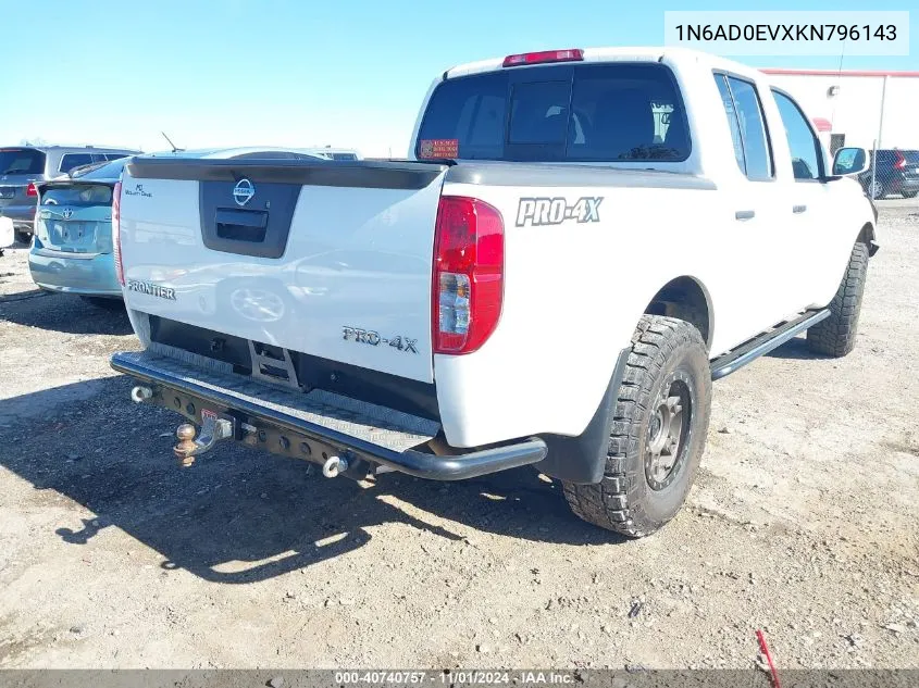 2019 Nissan Frontier Pro-4X VIN: 1N6AD0EVXKN796143 Lot: 40740757