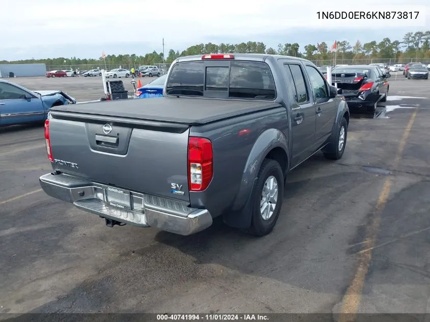 2019 Nissan Frontier Sv VIN: 1N6DD0ER6KN873817 Lot: 40741994